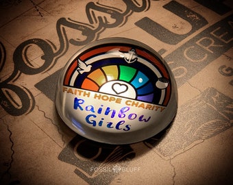 Leaded Crystal IORG Rainbow Girls Presse-papier
