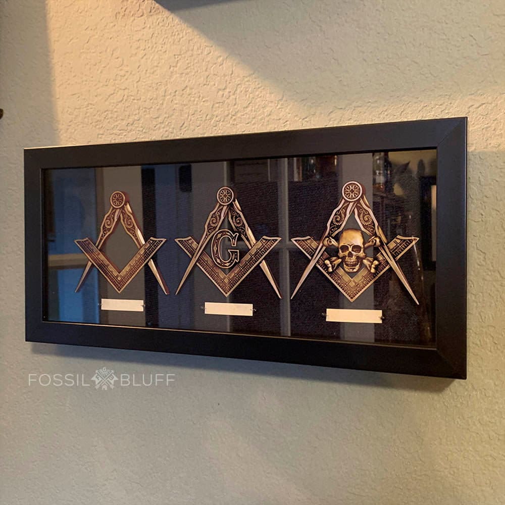 Square & Compass Shadowbox Tri Lux Collection - Etsy