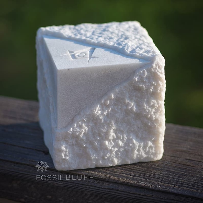 Rough & Perfect Masonic Ashlar Etsy