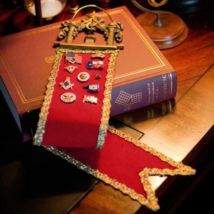 Masonic Lapel Pin & Medal Display Ribbon