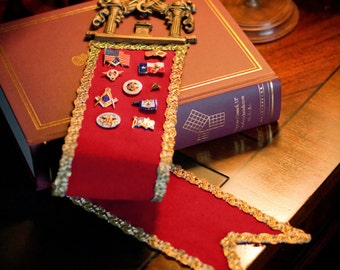 Masonic Lapel Pin & Medal Display Ribbon