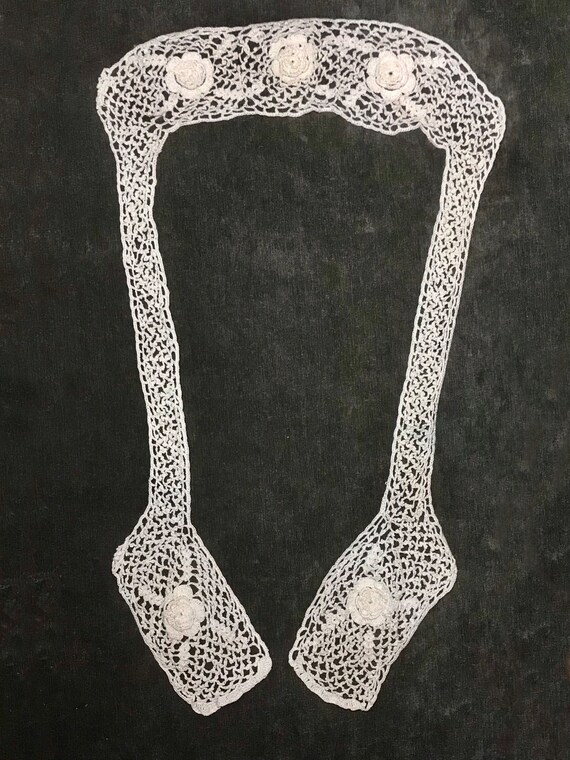 Antique Irish LACE Collar - image 10