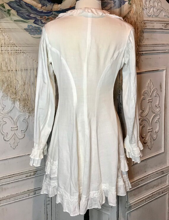 EDWARDIAN White Cotton Lawn Jacket ~ Victorian Co… - image 4
