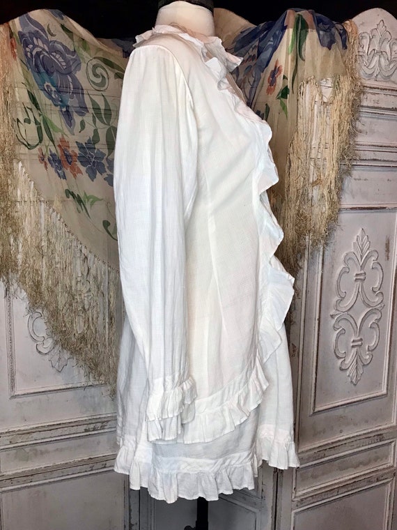 EDWARDIAN White Cotton Lawn Jacket ~ Victorian Co… - image 3