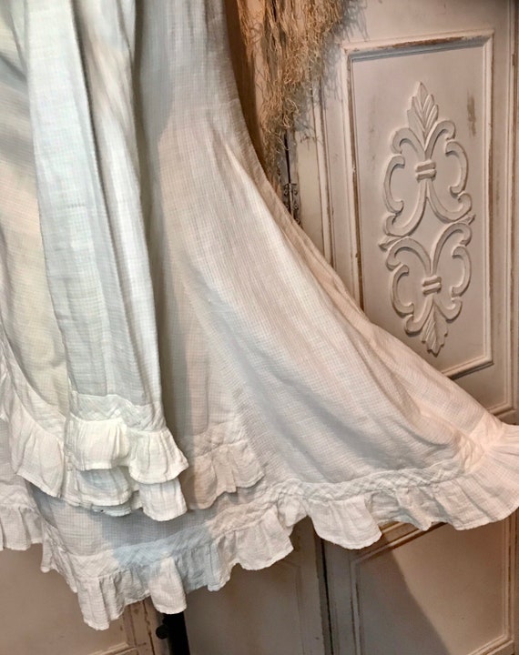 EDWARDIAN White Cotton Lawn Jacket ~ Victorian Co… - image 7