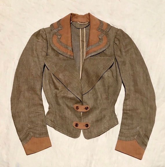 VICTORIAN Jacket ~ 1800s Ladies Wool COAT ~ STEAMP