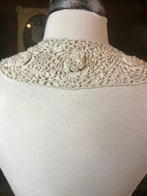 Antique Irish LACE Collar - image 7