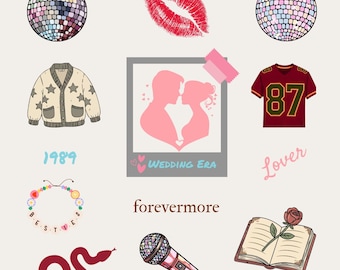 TSwift-inspired Vinyl Kiss Cut Sticker Sheet