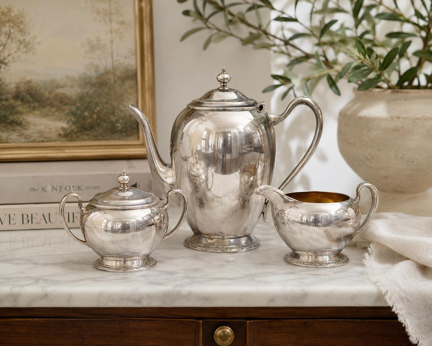 Oneida Silver Tea and Coffee Set - Etsy