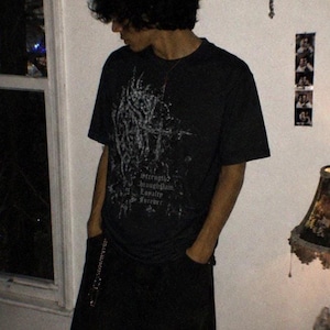 Dark Tribal Cross Gothic Graphic Tee