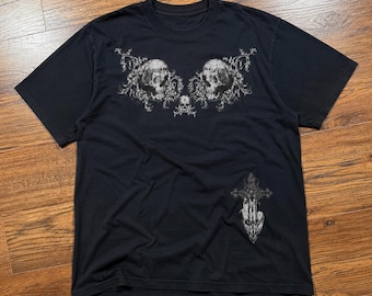 Affliction Skull Cross Wing Grunge Cyber Y2K Style T-shirt - Etsy