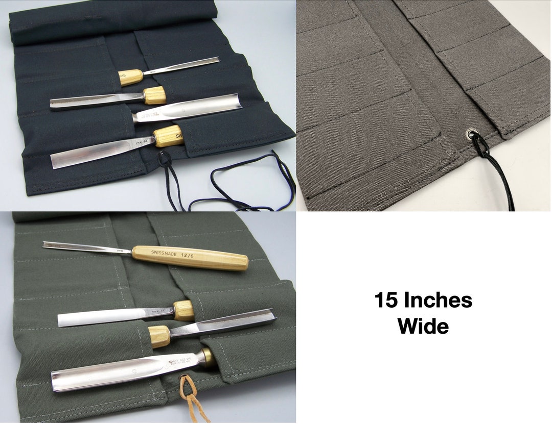 Heavyweight 16 Pocket Canvas Tool Rolls, 15 Wide Etsy