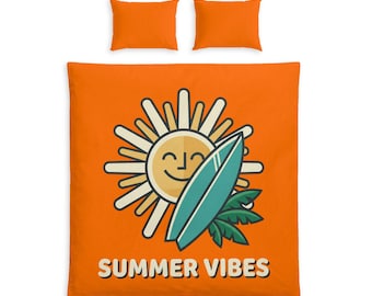 Poszewka na kołdrę Summer Vibes Sun Surfboard