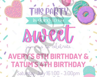 This Party is going to be Sweet Birthday Invitation