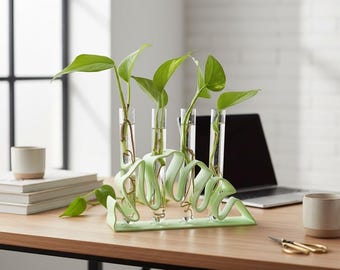 Stazione di propagazione per radici – Vaso per la propagazione di piante ispirato alla Monstera