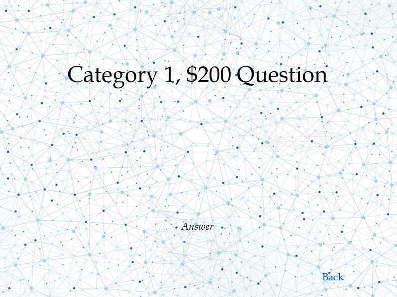 Science Class Jeopardy Board Powerpoint Template Customizable Classroom