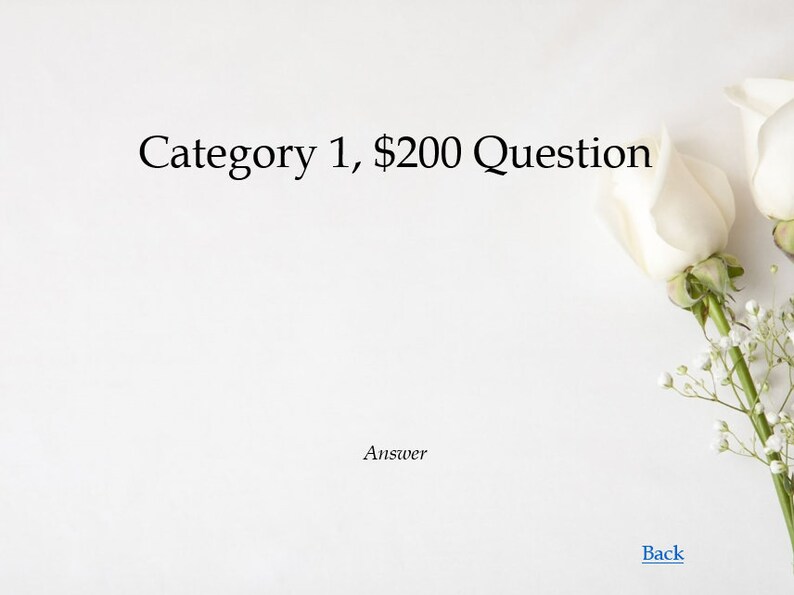 Bridal Shower Jeopardy Game Powerpoint Template Etsy
