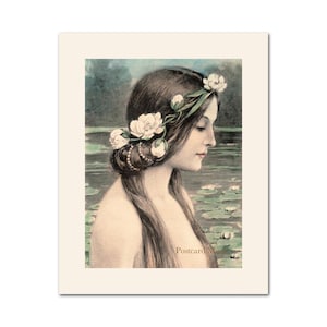 Art Nouveau Mermaid Vintage Image Poster Giclee Print