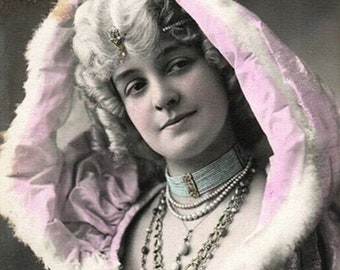 French Stage Actress Paulette Del Baye Original Antique Photo Postcard