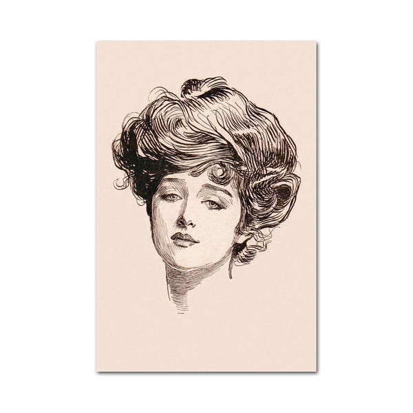 Gibson Girl Print - Etsy