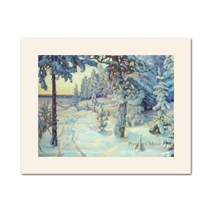 Winter Dream By Vasnetsov Antique Image Paper Poster Print