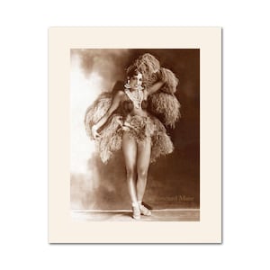 Josephine Baker In Feathers Vintage Image Poster Print