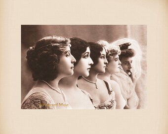 Edwardian Actresses New 4x6 Vintage Postcard Image Photo Print SD294