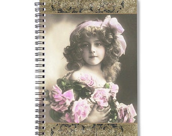 Edwardian Girl Model Grete Reinwald Vintage Image Custom Notebook Journal