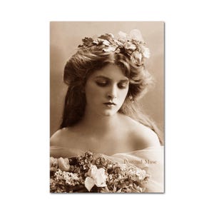 Póster impreso en papel con imagen vintage de la actriz Gladys Cooper