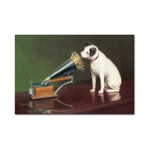 His Master's Voice Victor Gramophone Dog Vintage Image