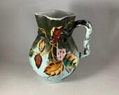 Vintage Hand Painted Porcelain Jug Mid to Late 1800s Germany