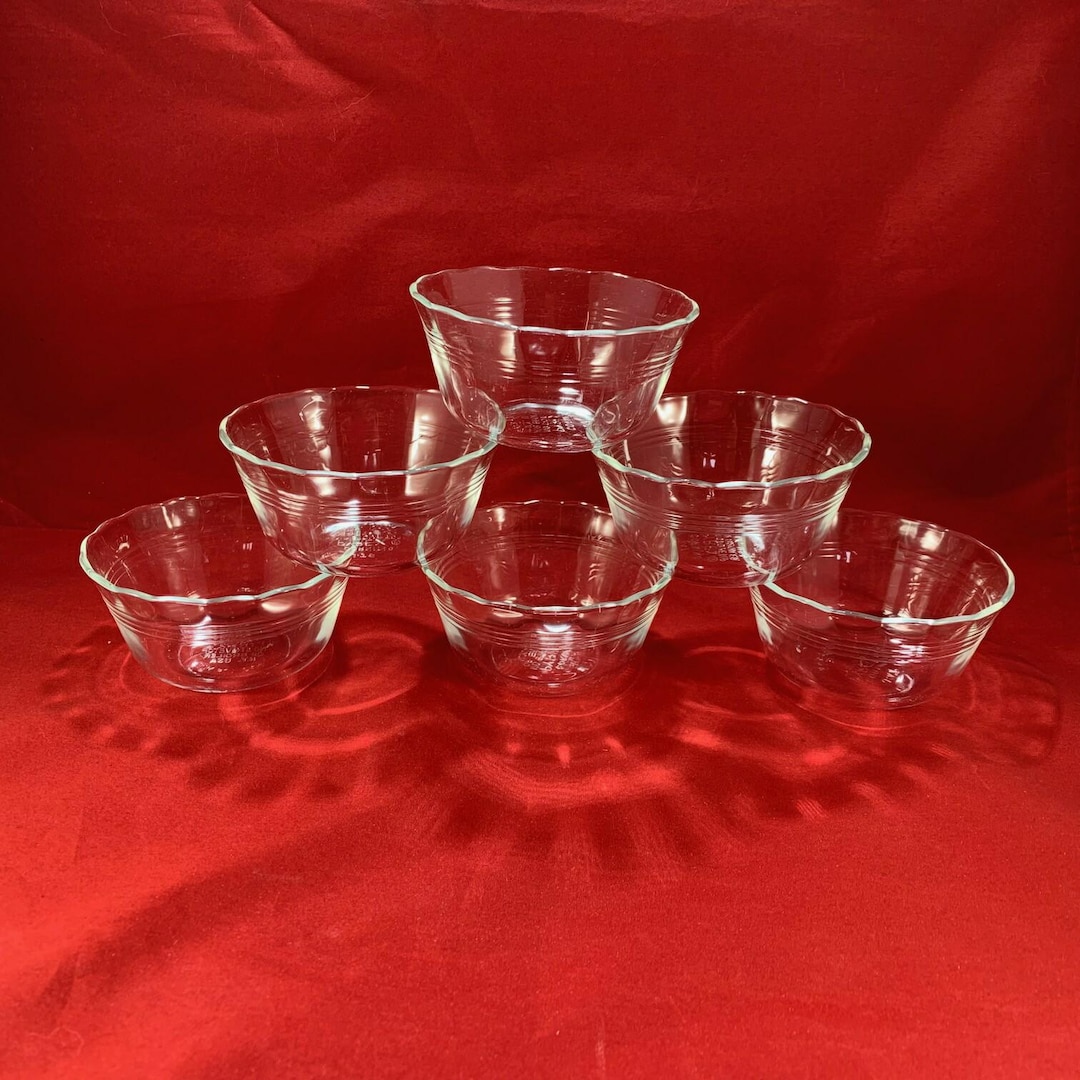 Six Vintage Pyrex 6 Ounce Custard Cups 463 - Etsy