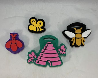 Four Chunky Stamps--Bees and Beehive