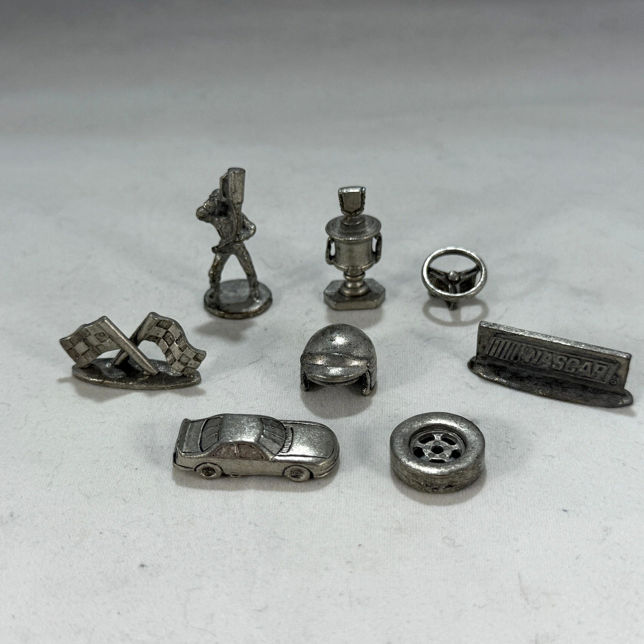 Eight Special Monopoly Tokens From 1997 NASCAR Official