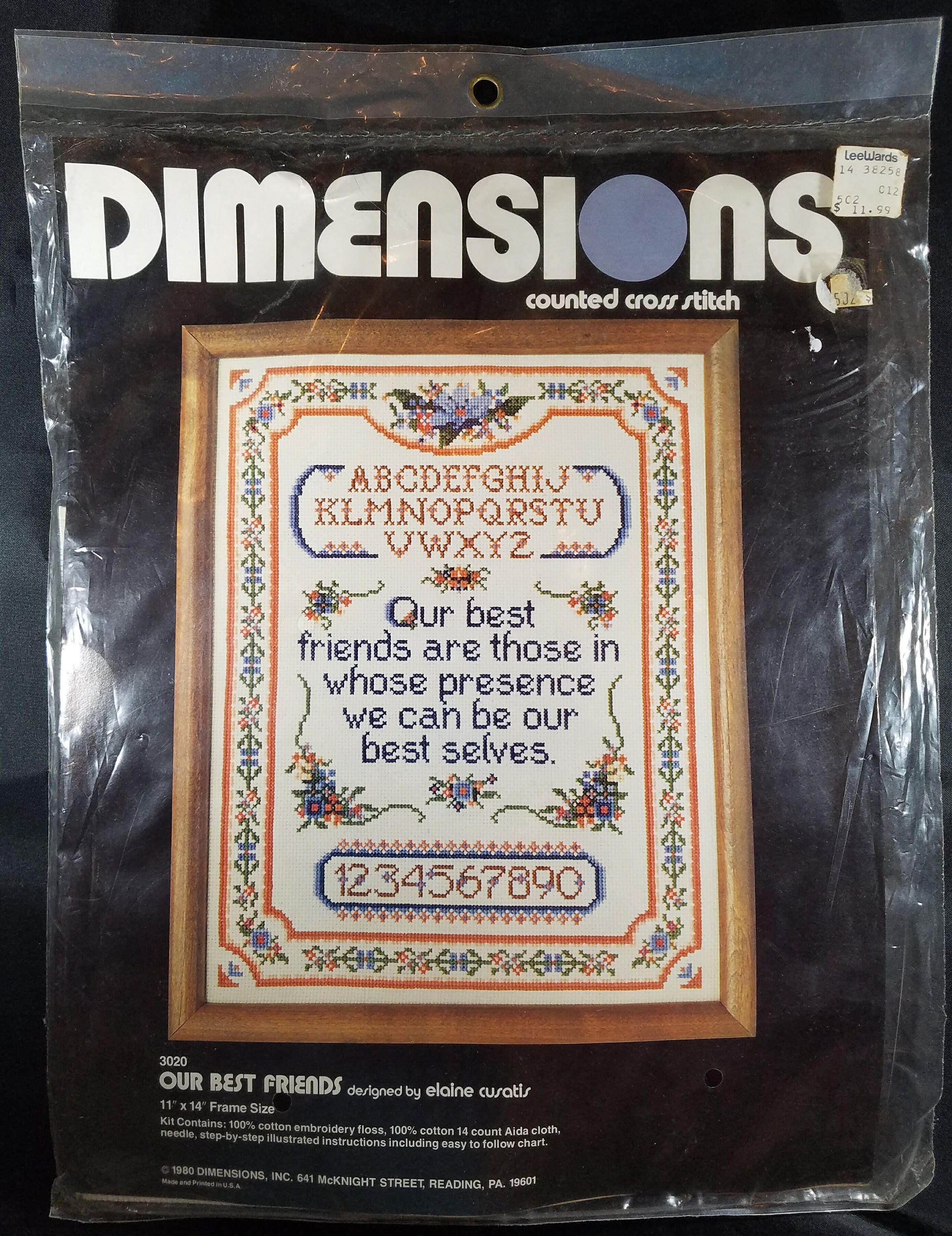 Counted Cross Stitch Kit Best Friends UNOPENED Etsy