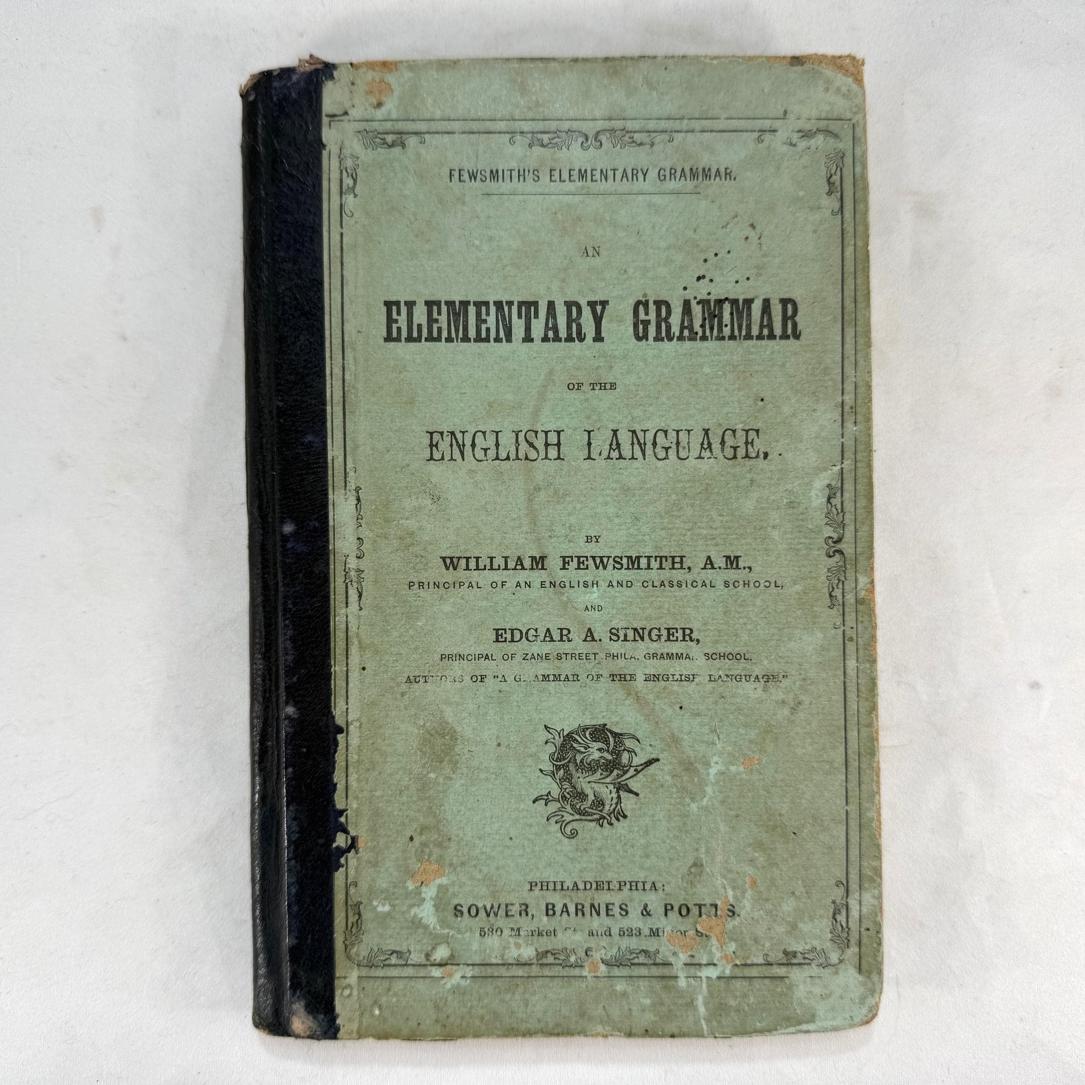 Vintage English Grammar Book - Etsy