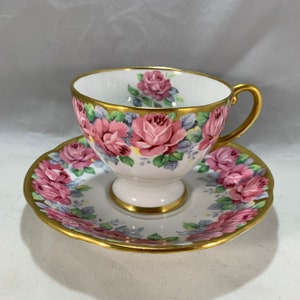 Vintage Royal Standard Cup and Saucer--Rose of Sharon--England