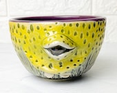 Cyclops Monster Pottery- Eyeball -Handmade Ceramics- Fantasy Whimsical Creatures- Creepy Cute