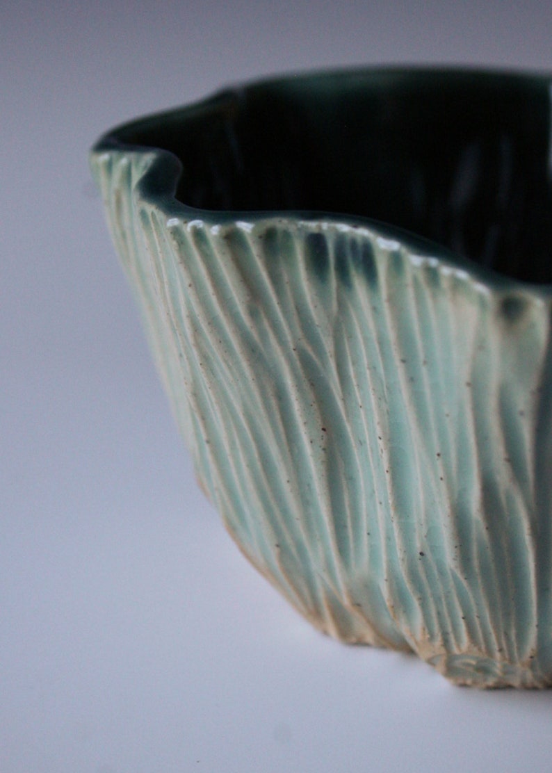 Gift Jewel Toned Pottery Organic Pottery-Christmas Jewelry Dish Ceramic Flower Handmade Bowl Unique Wedding Gift Small Serving Dish