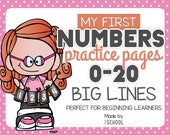 Number Writing Practice Pages 0-20