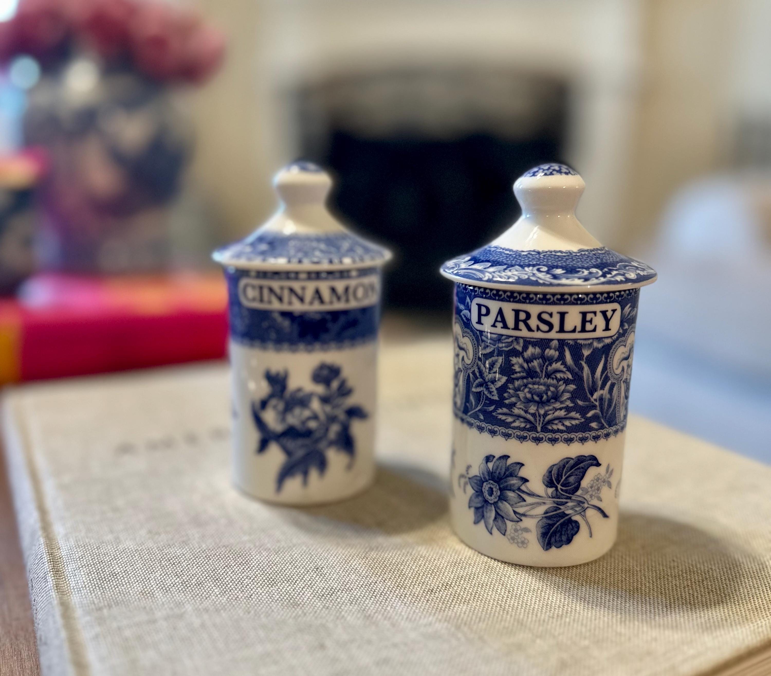 Spode Blue Room Spice Jars - Etsy