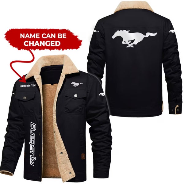 Personalized FMT Racing Cargo Fleece Lined Cotton Jacket, vintage style V43