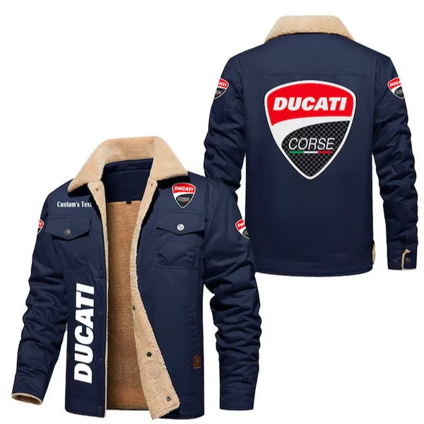 Personalized DCT Cargo Fleece Lined Cotton Jacket, vintage style V48