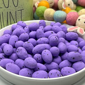 Set of 5 Fake Purple Foam Easter Eggs, Fake Easter Eggs, Purple Eggs, Easter, Easter Basket, Easter Bunny, Fake Bakes, Coconut Cakes image 3