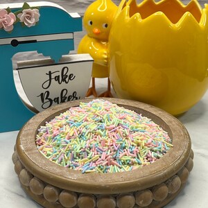 10g bag Fake Easter Sprinkles, Fake Pastel Sprinkles, Easter Jimmies, Easter Funfetti, Fake Sprinkle, Fake Candy, Easter Candy, image 3