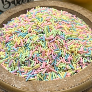 10g bag Fake Easter Sprinkles, Fake Pastel Sprinkles, Easter Jimmies, Easter Funfetti, Fake Sprinkle, Fake Candy, Easter Candy, image 2