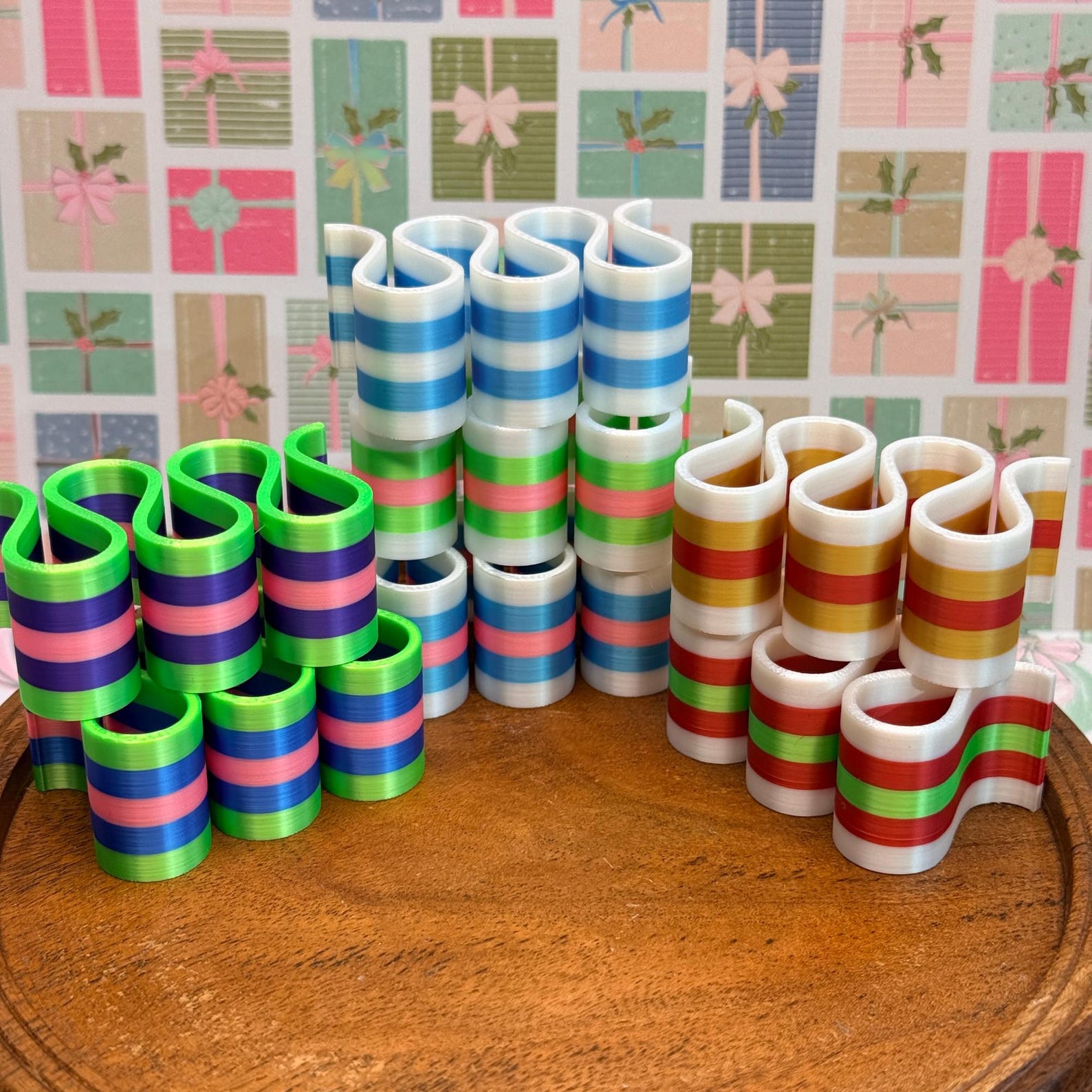 Fake Ribbon Fake Ribbon Candy * 3D Ribbon Candy, Christmas Ribbon Candy, Faux ...