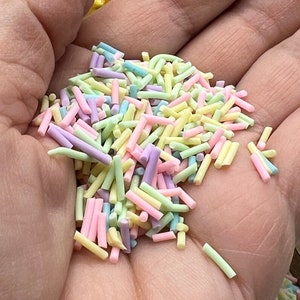 10g bag Fake Easter Sprinkles, Fake Pastel Sprinkles, Easter Jimmies, Easter Funfetti, Fake Sprinkle, Fake Candy, Easter Candy, image 1