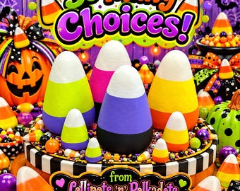 3D Printed Candy Corn, Pinkoween, Traditional, Wicked, Halloween 3D, Halloween Creations, Wizard of Oz