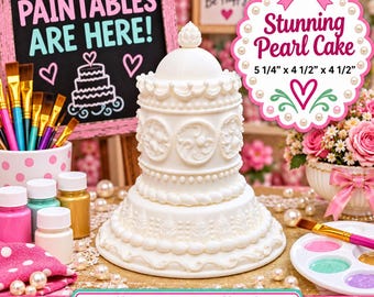 3D Paintables # 3D Polkadot Cupcake, White for painting, Acrylic Paint, Paint Pens, Christmas, Birthday, Perfect for Kids